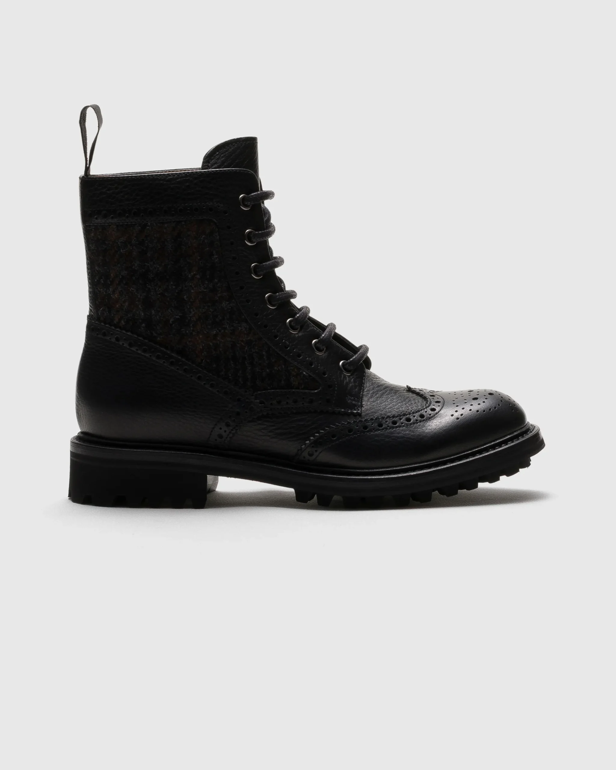 Mc Lea - Soft Grain Leather and Wool Derby Boot