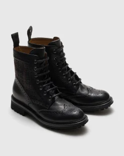 Mc Lea - Soft Grain Leather and Wool Derby Boot