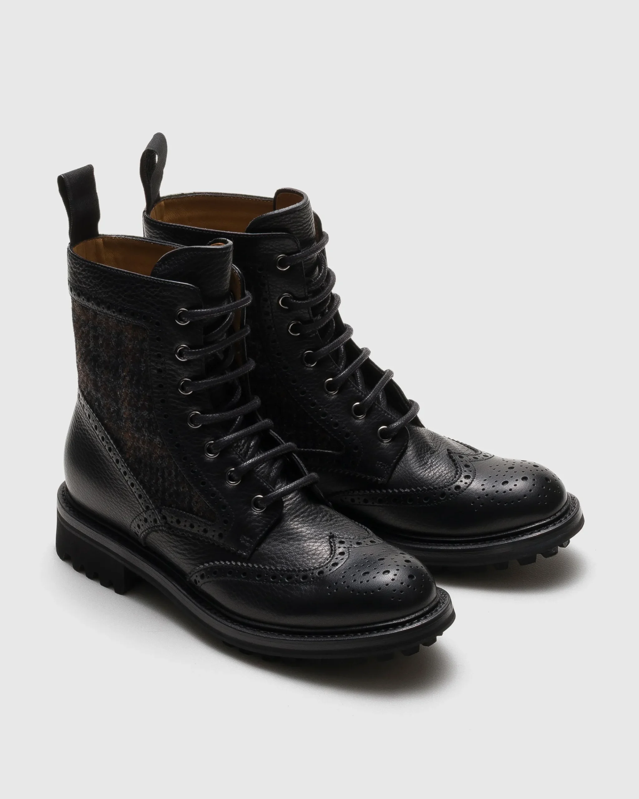 Mc Lea - Soft Grain Leather and Wool Derby Boot