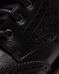 Mc Lea - Soft Grain Leather and Wool Derby Boot