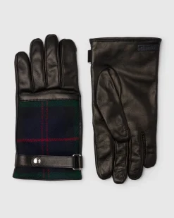 Mens Gloves - Nappa and Wool Tartan Men's Gloves