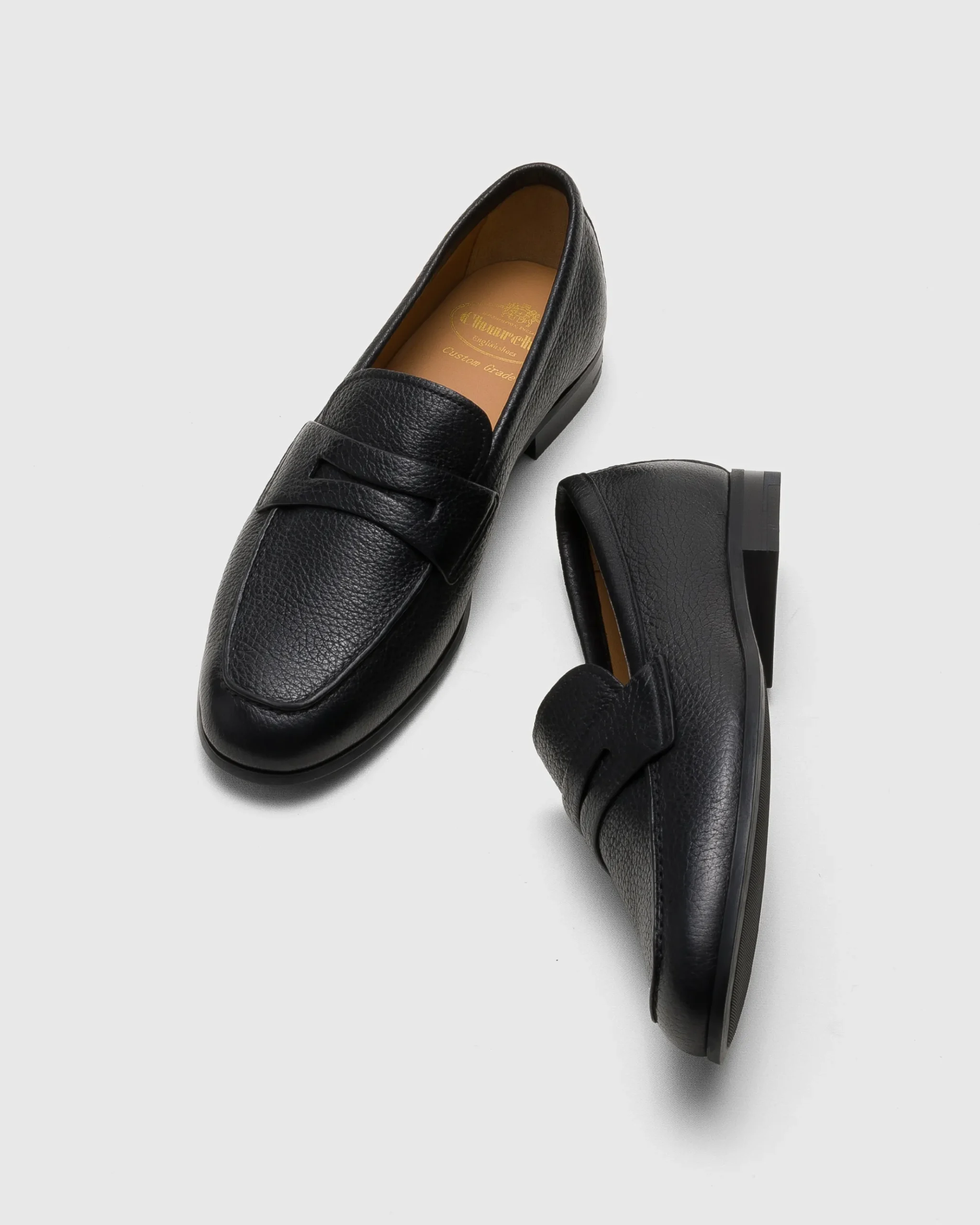 Milton - Deerskin Loafer with Antique Finish