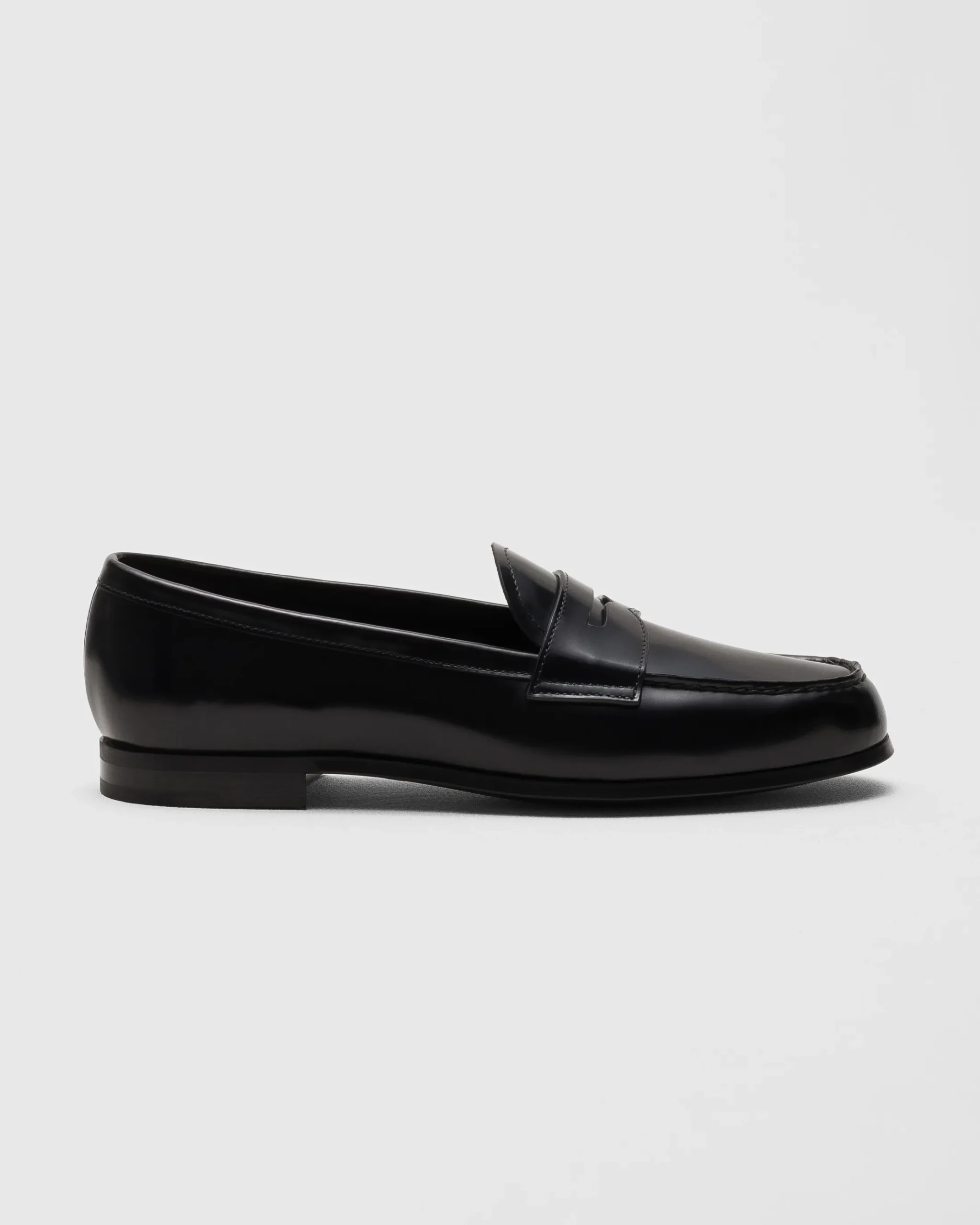 Natalie - Polished Fumé Leather Loafer