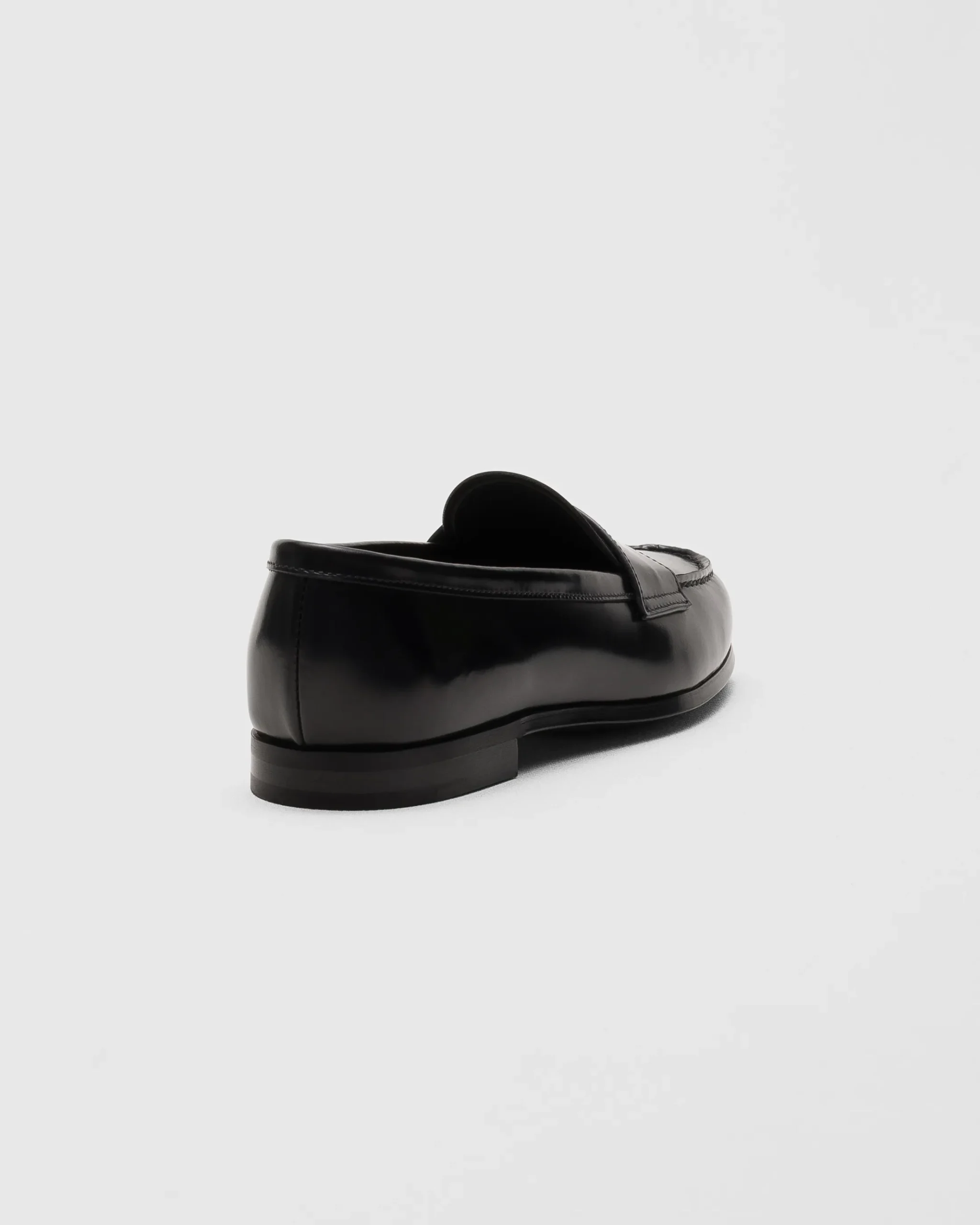 Natalie - Polished Fumé Leather Loafer