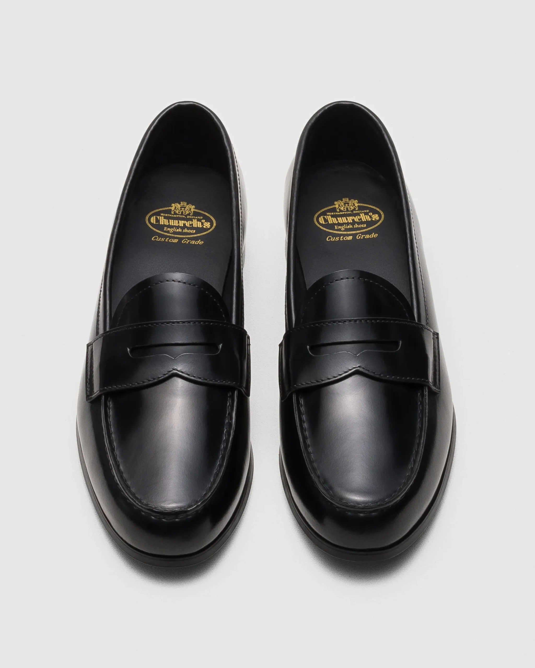 Natalie - Polished Fumé Leather Loafer