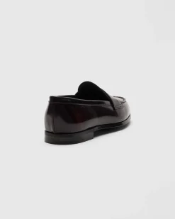 Natalie - Polished Fumé Leather Loafer