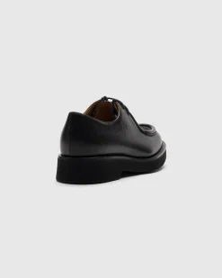 Nelly - Soft Grain Leather and Wool Lace-up
