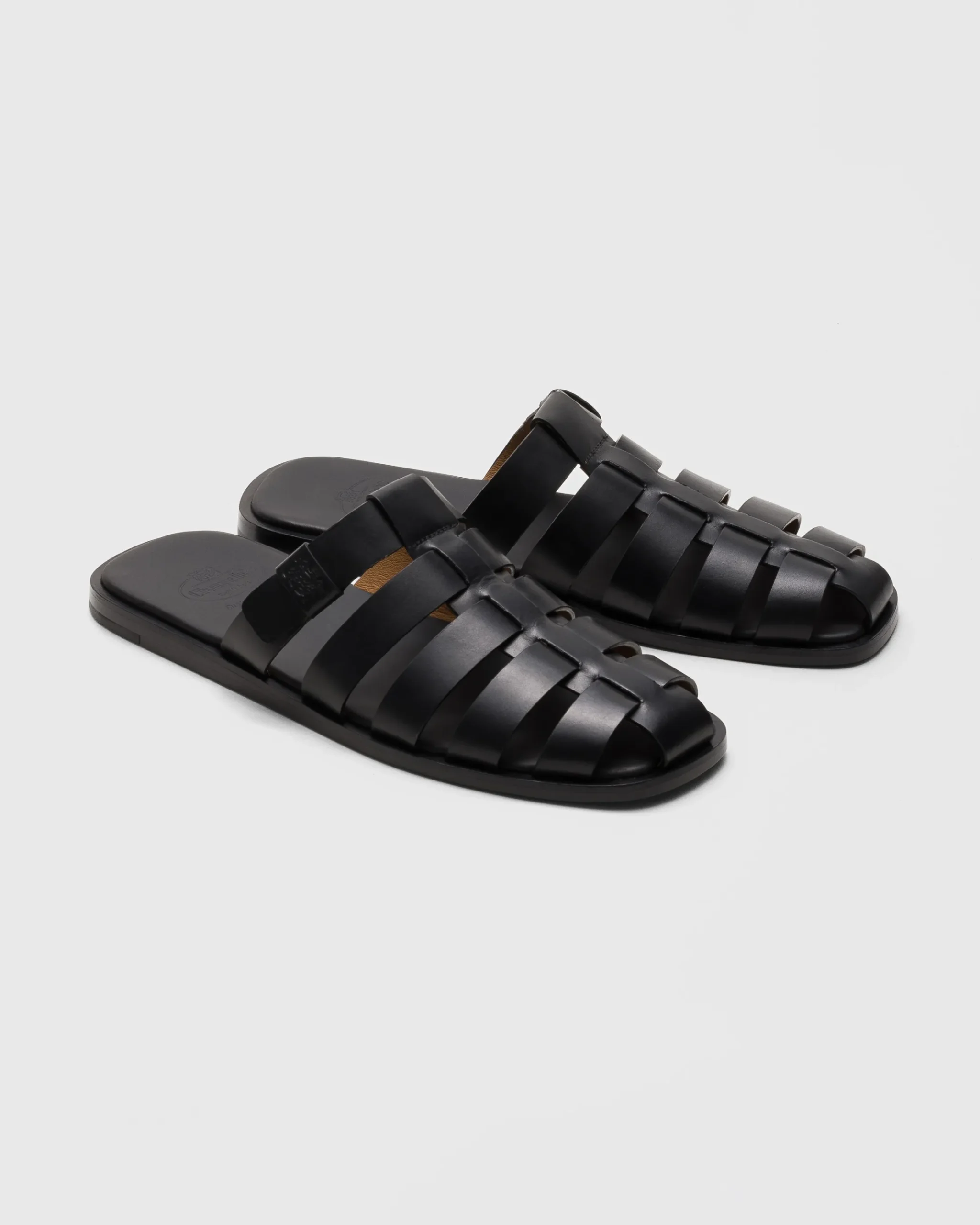 Oban - Calfskin Mule Sandal with Antique Finish