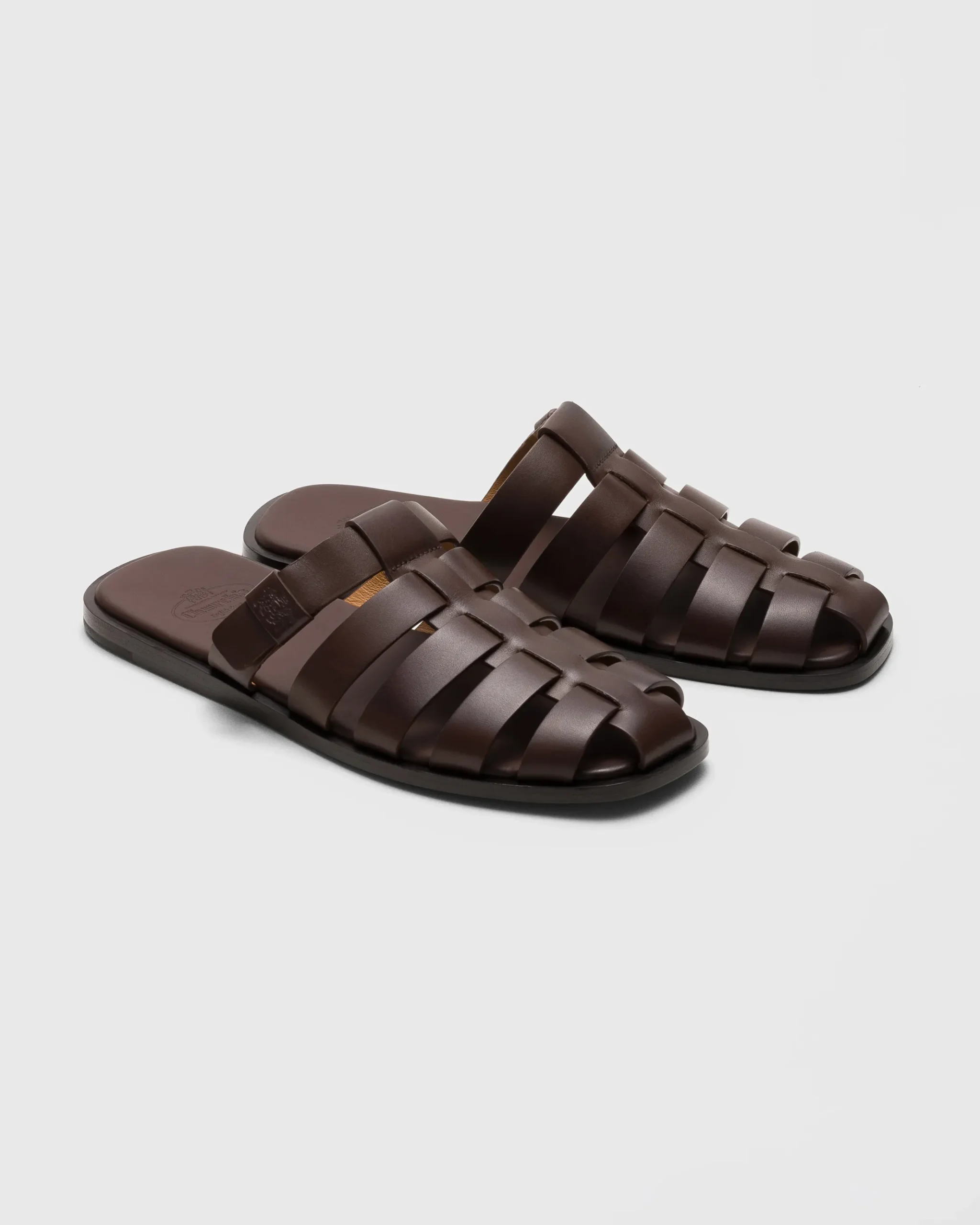 Oban - Calfskin Mule Sandal with Antique Finish