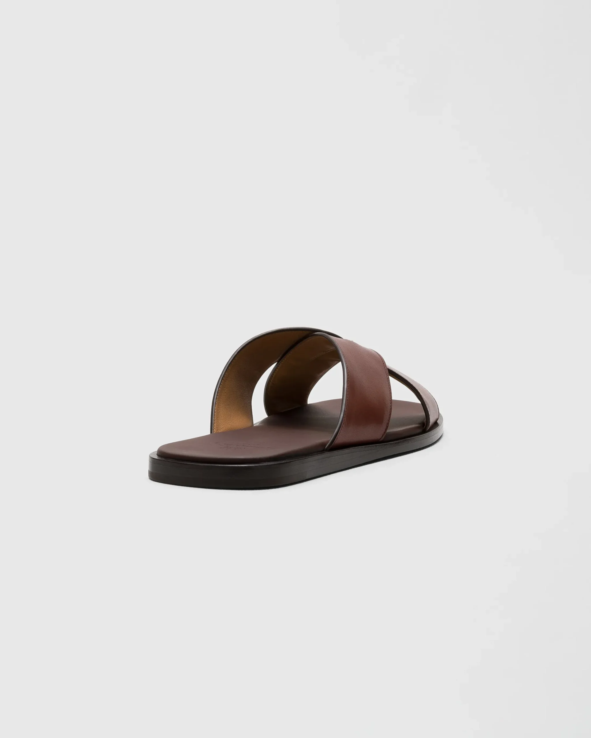 Ockley - Bleached Calfskin Crisscross Sandal