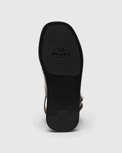 Oksana Met - Leather Crisscross Sandal with Studs