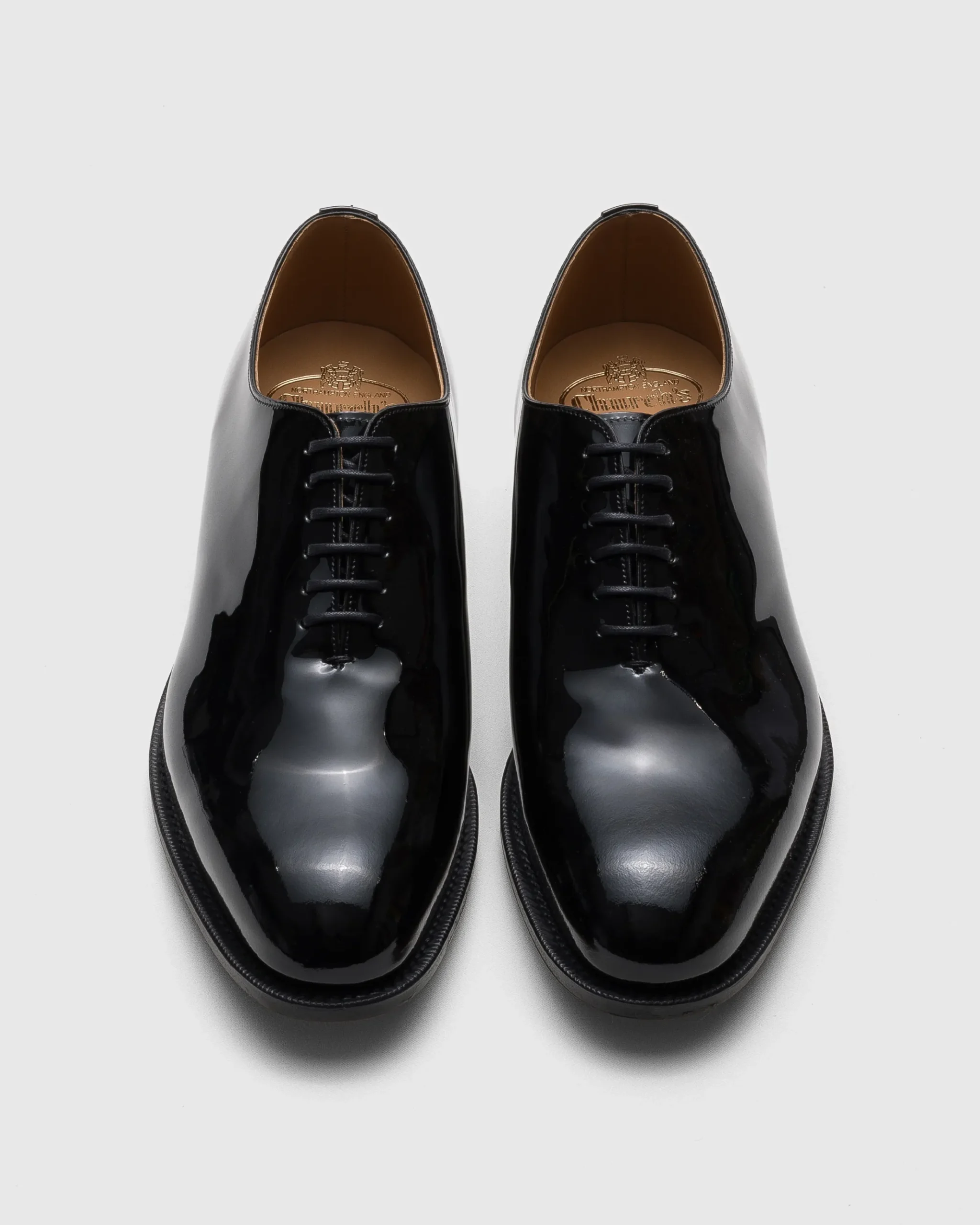 Oldford - Patent Leather Whole Cut Oxford