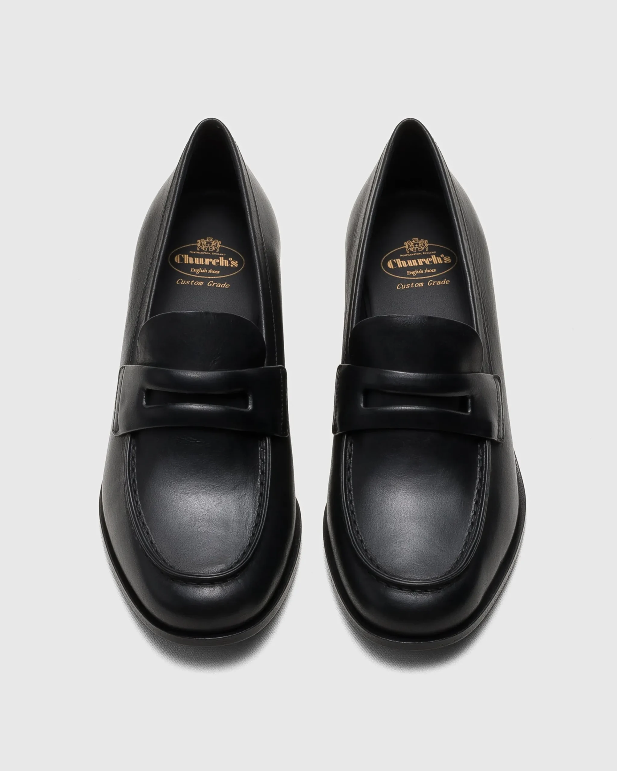 Ollie - Polished Fumé Leather Loafer