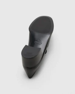 Ollie - Polished Fumé Leather Loafer