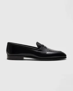 Onyx - Polished Fumé Leather Loafer