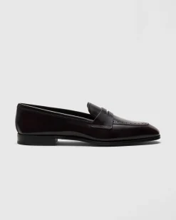 Onyx - Polished Fumé Leather Loafer