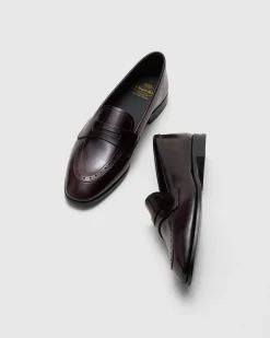 Onyx - Polished Fumé Leather Loafer
