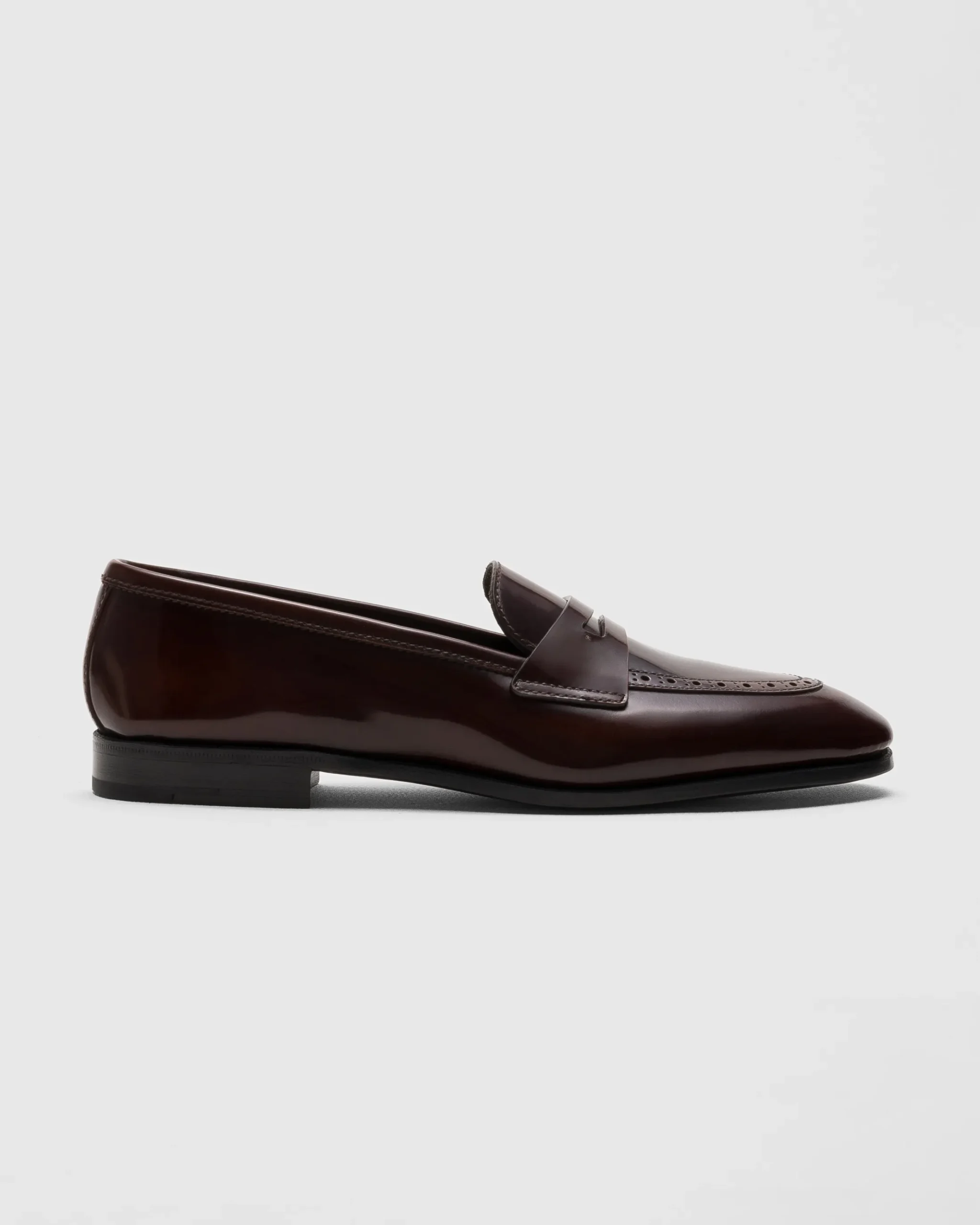 Onyx - Polished Fumé Leather Loafer