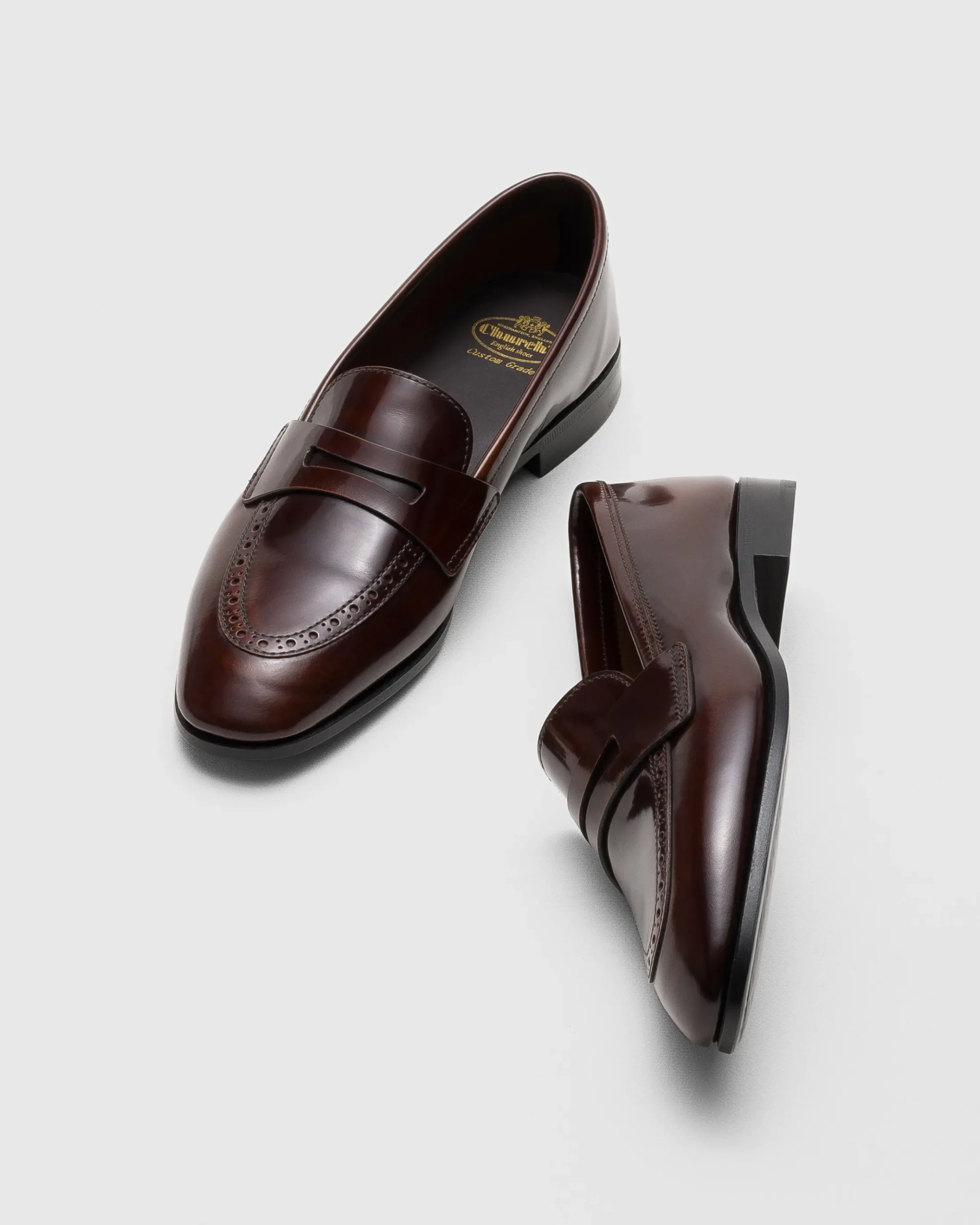 Onyx - Polished Fumé Leather Loafer