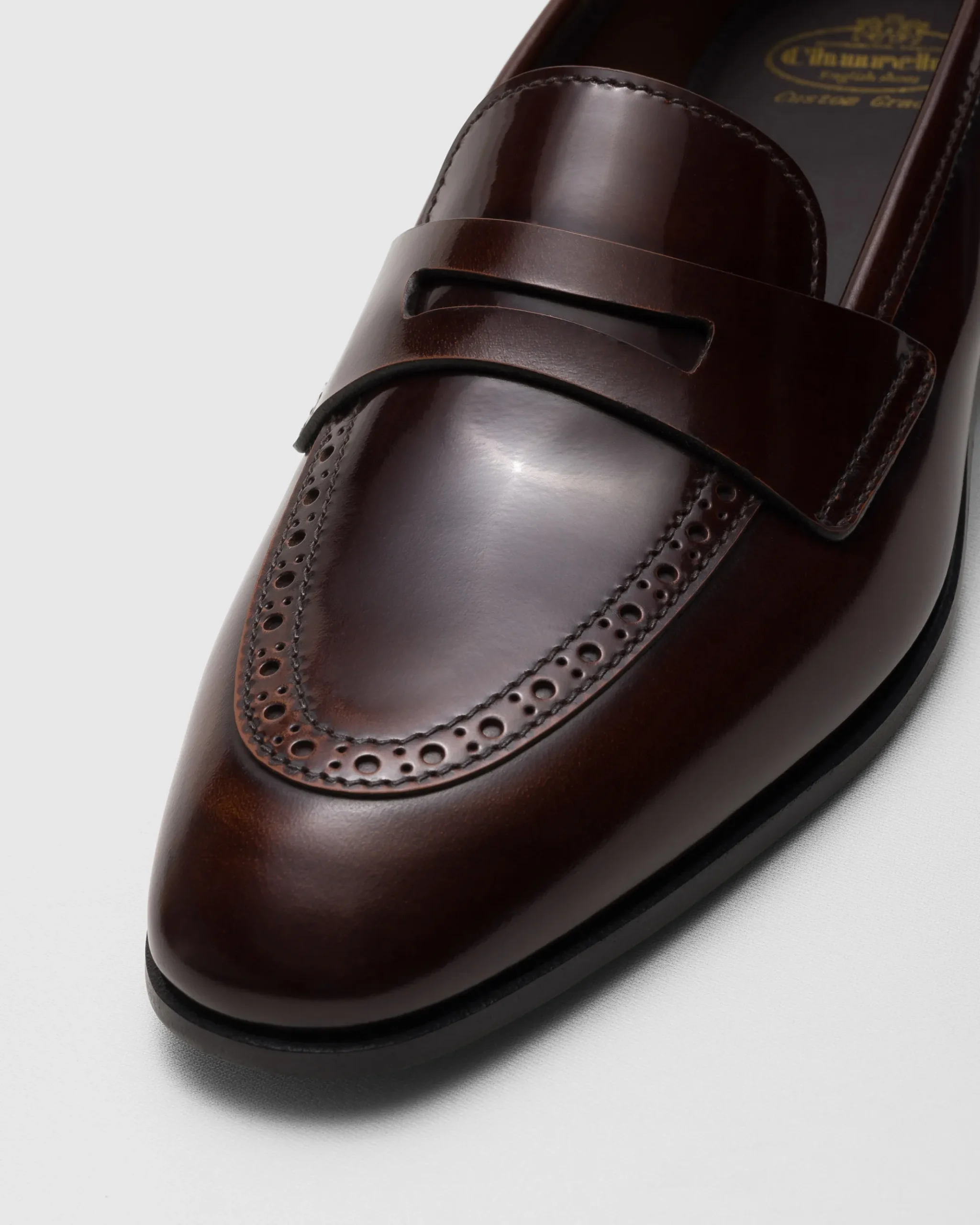 Onyx - Polished Fumé Leather Loafer