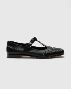 Opal Met - Nappa Mary Jane Ballet Flat with Studs