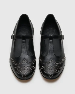 Opal Met - Nappa Mary Jane Ballet Flat with Studs
