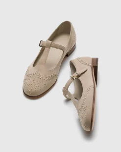 Opal Met - Suede Mary Jane Ballet Flat with Studs