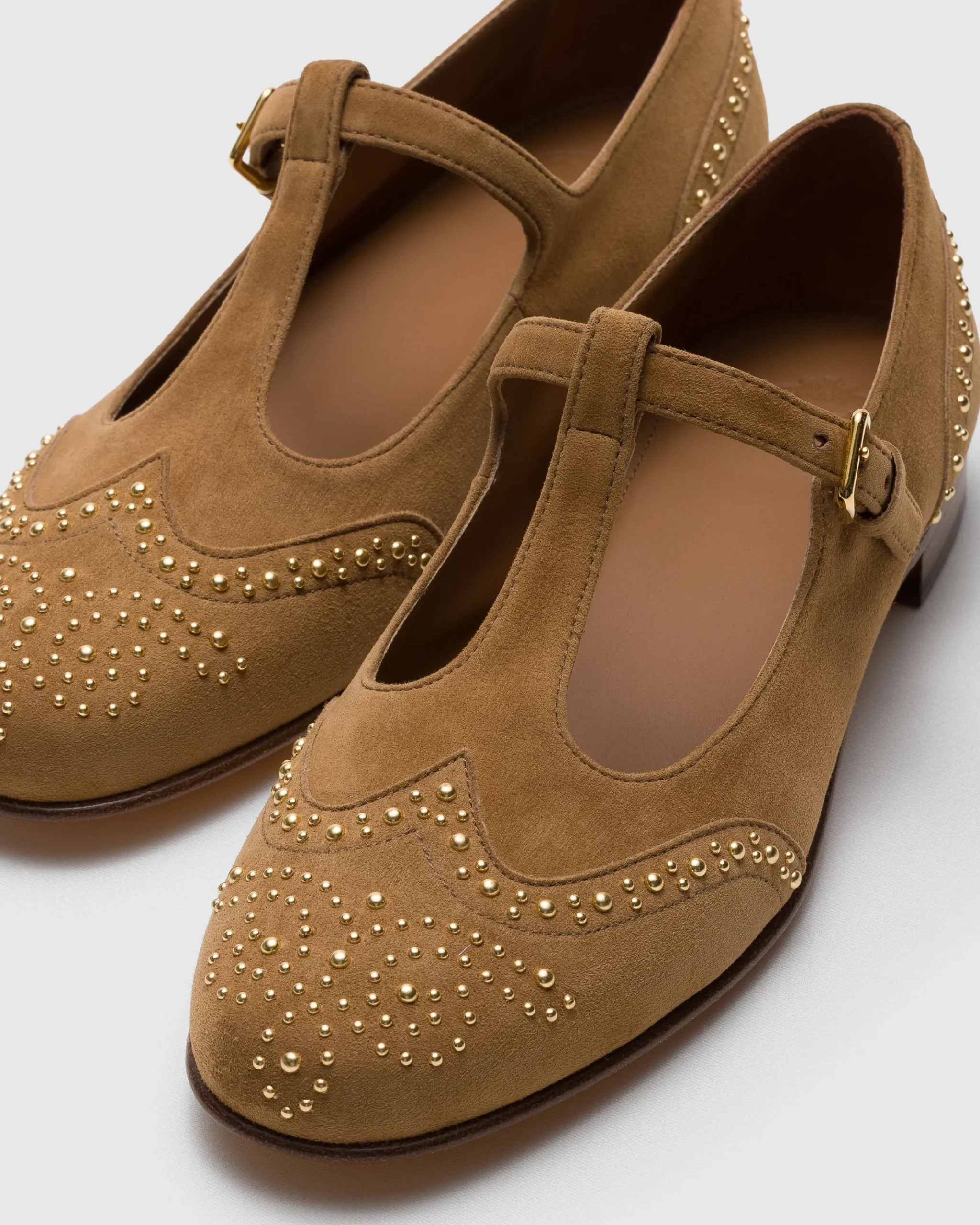 Opal Met - Suede Mary Jane Ballet Flat with Studs