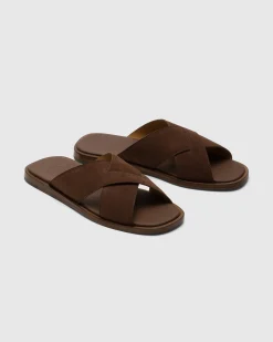 Oriyah - Suede Crisscross Sandal