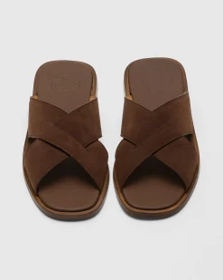 Oriyah - Suede Crisscross Sandal