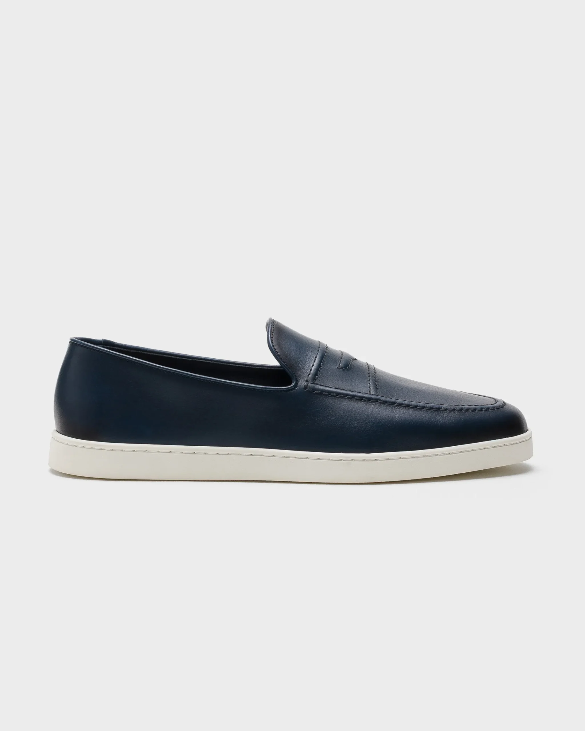 Peebles - Calfskin Loafer with Antique Finish