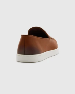 Peebles - Calfskin Loafer with Antique Finish