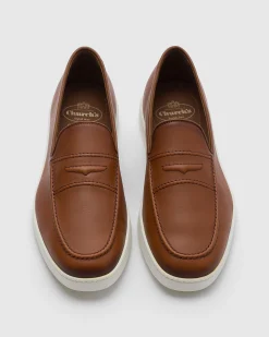 Peebles - Calfskin Loafer with Antique Finish