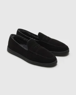 Peebles Fur - Suede and Sheepskin Loafer
