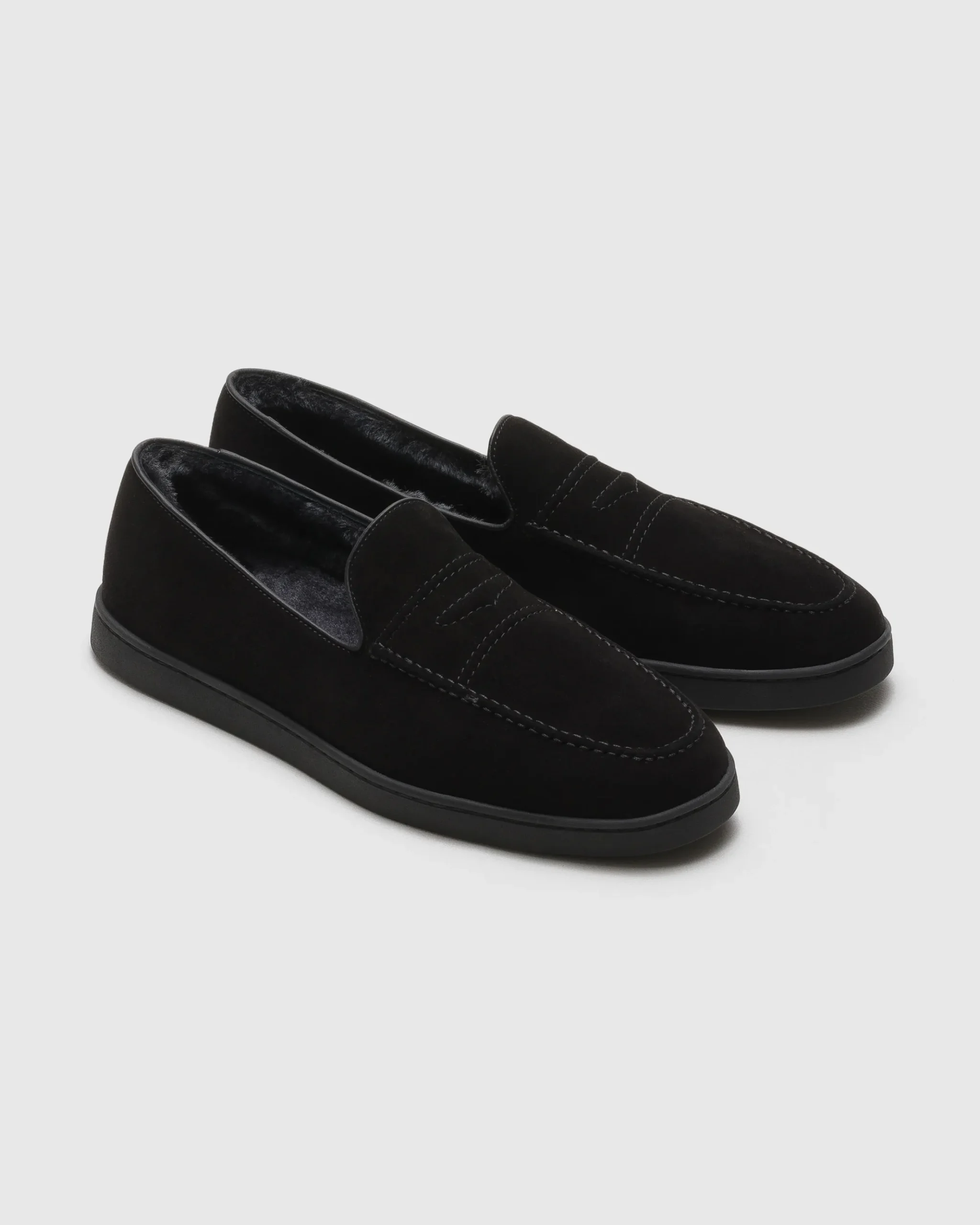 Peebles Fur - Suede and Sheepskin Loafer