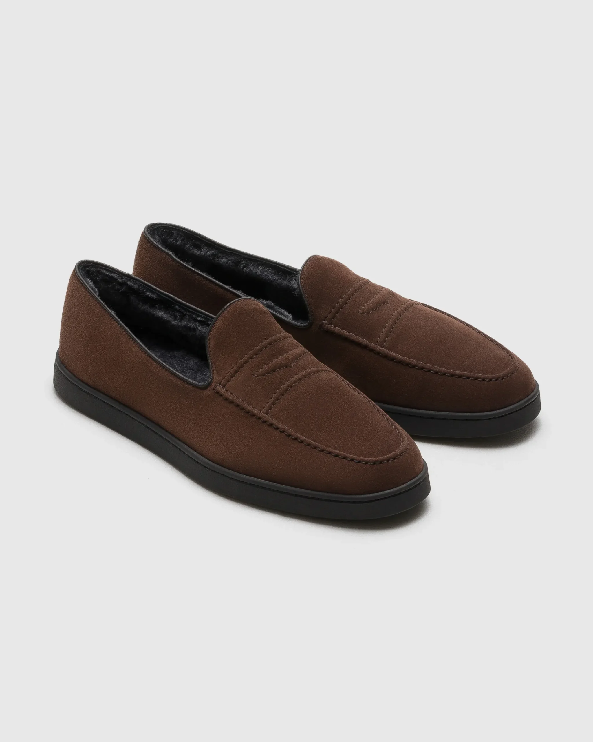 Peebles Fur - Suede and Sheepskin Loafer