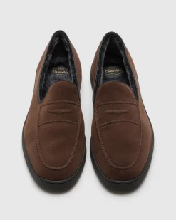 Peebles Fur - Suede and Sheepskin Loafer