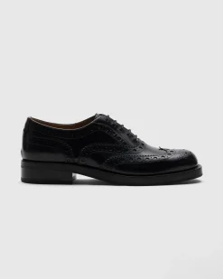 Pilar - Polished Fumé Leather Oxford Brogue