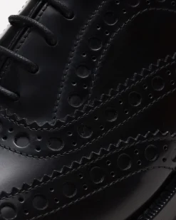 Pilar - Polished Fumé Leather Oxford Brogue