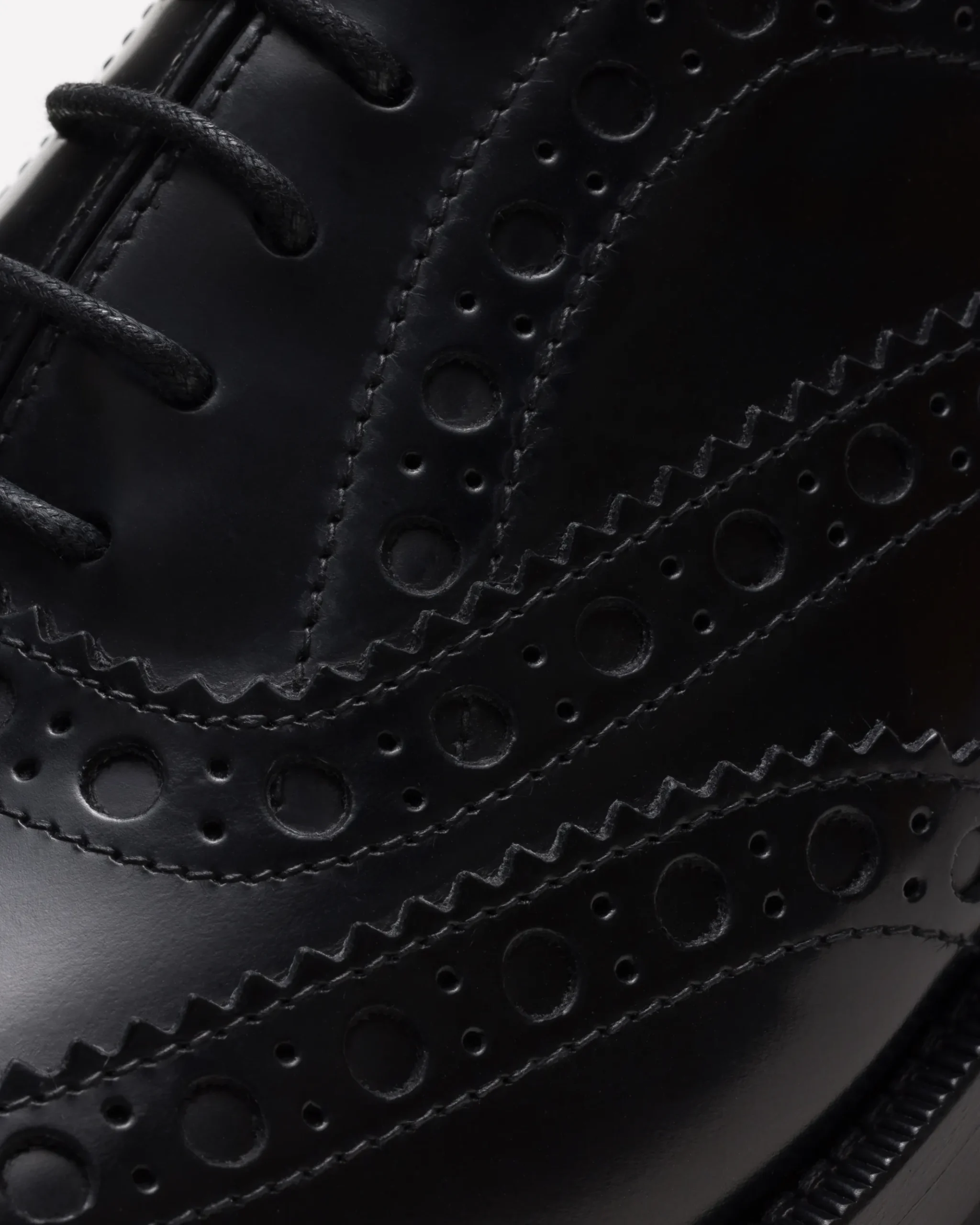Pilar - Polished Fumé Leather Oxford Brogue