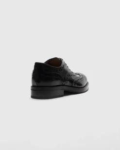 Pilar - Polished Fumé Leather Oxford Brogue