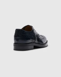 Pilar - Polished Fumé Leather Oxford Brogue