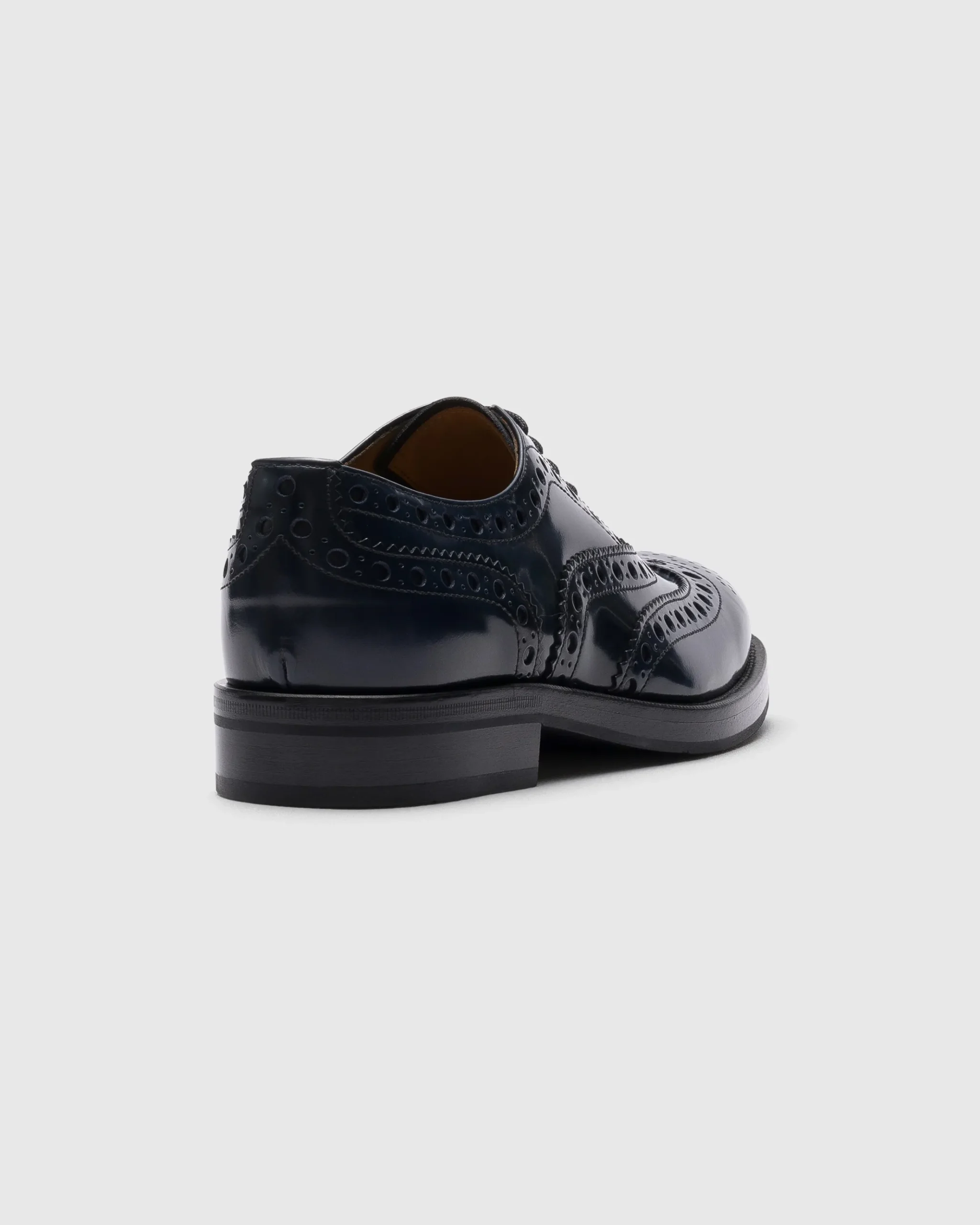 Pilar - Polished Fumé Leather Oxford Brogue