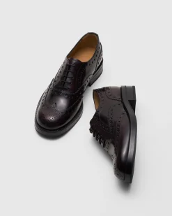 Pilar - Polished Fumé Leather Oxford Brogue