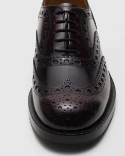 Pilar - Polished Fumé Leather Oxford Brogue