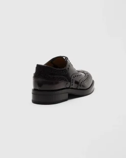 Pilar - Polished Fumé Leather Oxford Brogue