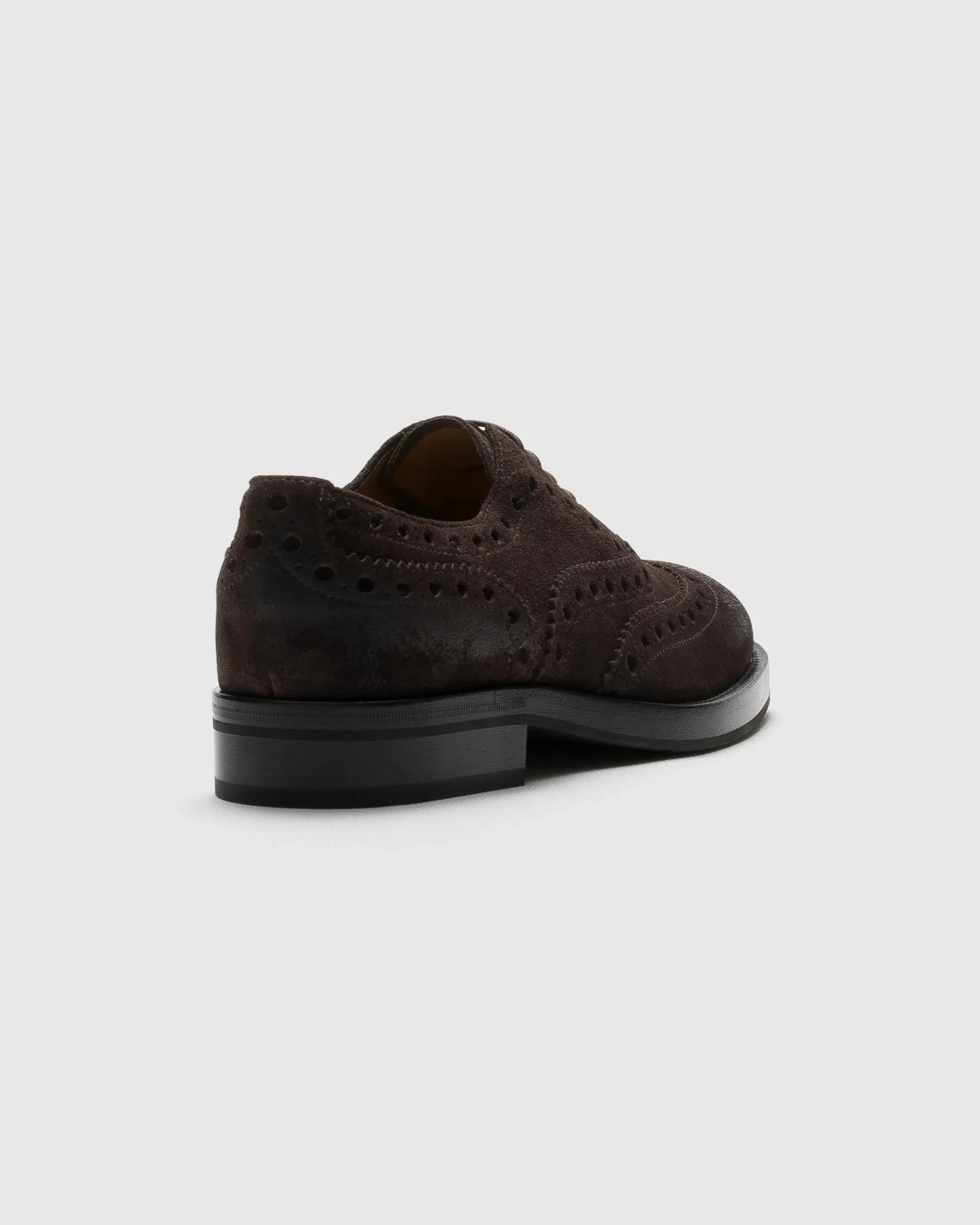Pilar - Suede Oxford Brogue with Antique Finish