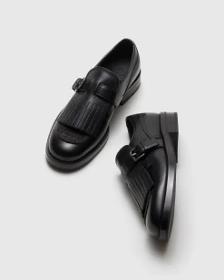 Piper - Soft Grain Leather Lace-up Monk Strap