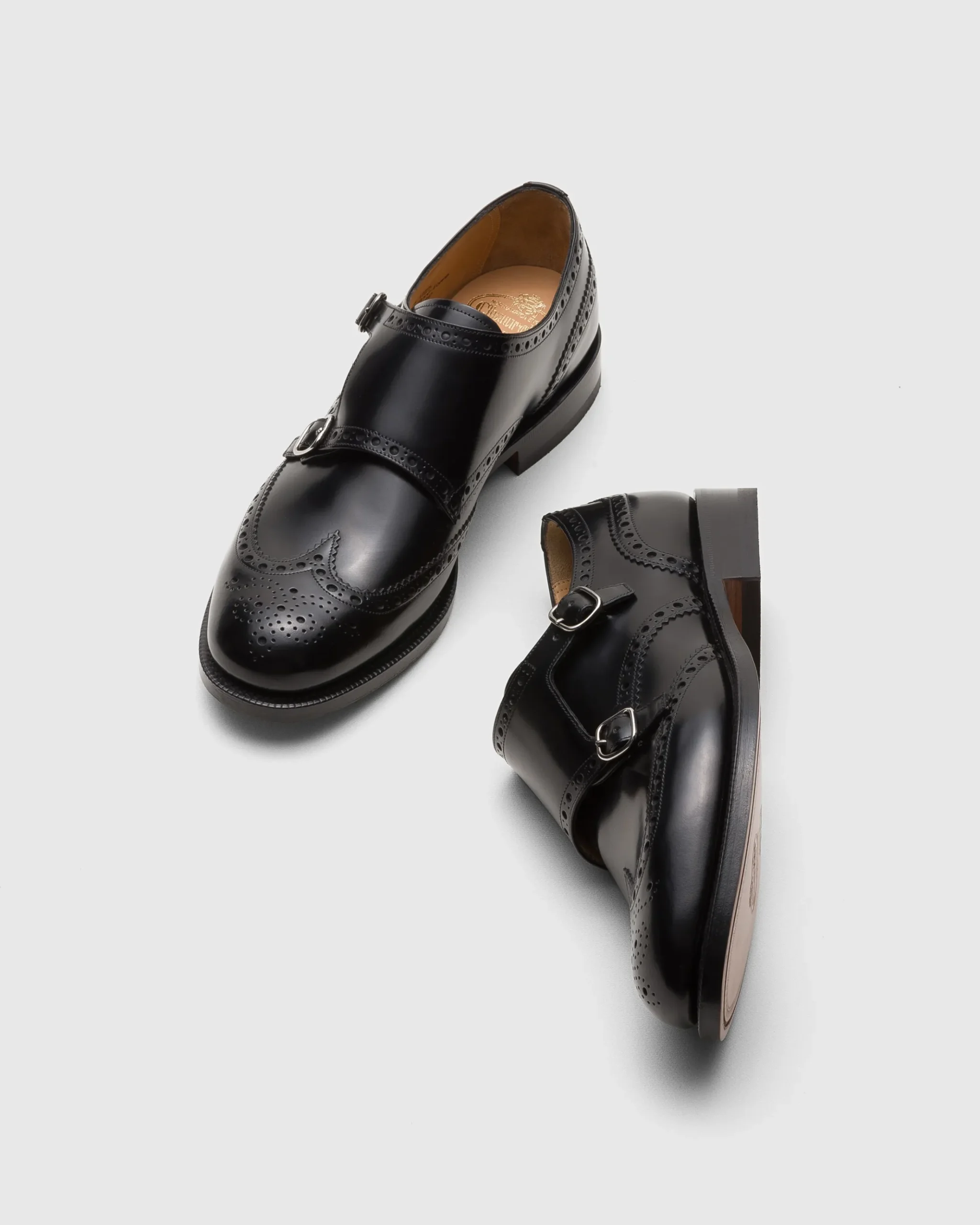 Pitchford - Polished Binder Monk Strap Brogue