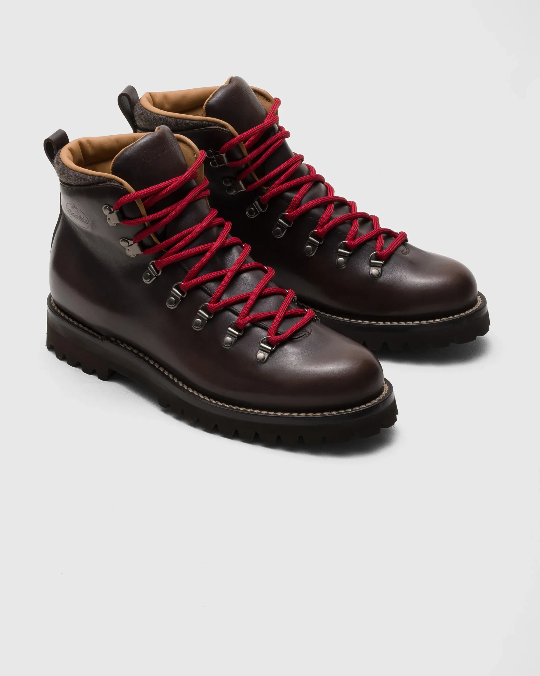 Poulton - Fumé Brushed Leather Lace-up Boot